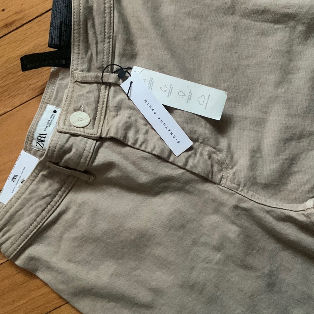 Zara the marine straight in stone grey U.S.A. size 8